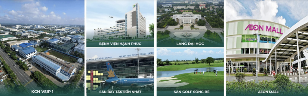 tiện ích ngoại khu the emerald River park