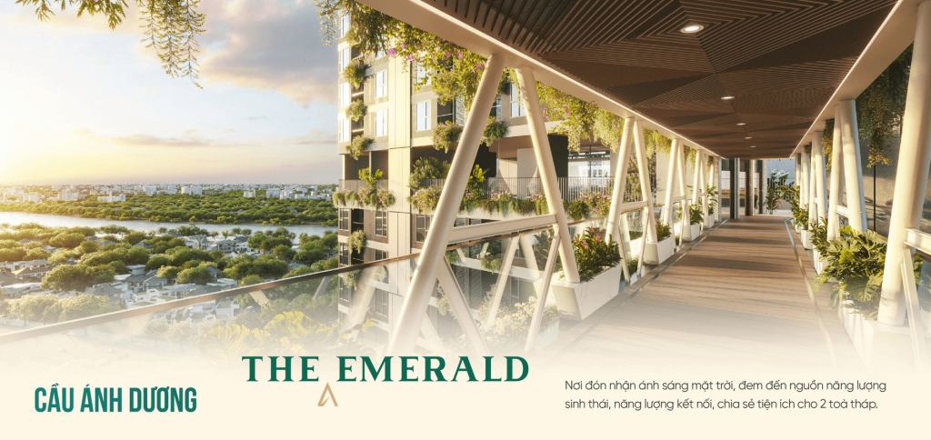 cầu kính dự án the emerald River Park